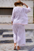 LISSA LINEN PANT SWEET WHITE