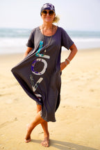 LOLO LOVE JERSEY DRESS SOFT CHARCOAL