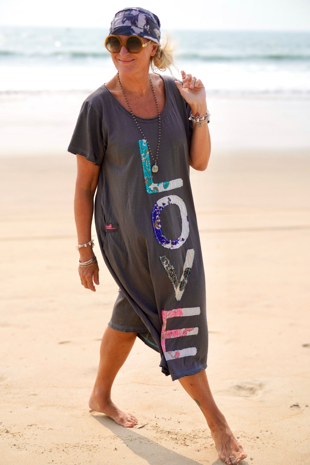 LOLO LOVE JERSEY DRESS SOFT CHARCOAL