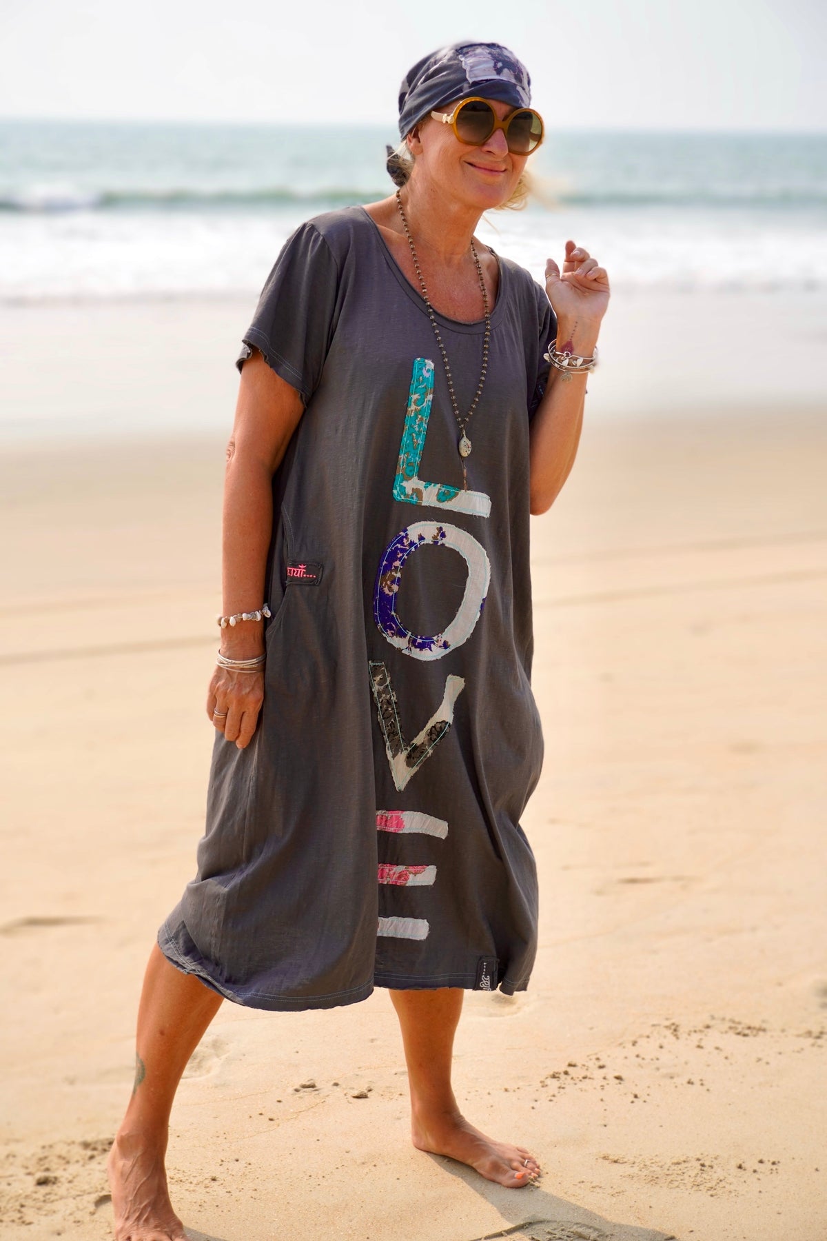 LOLO LOVE JERSEY DRESS SOFT CHARCOAL
