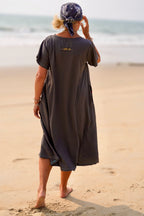 LOLO LOVE JERSEY DRESS SOFT CHARCOAL