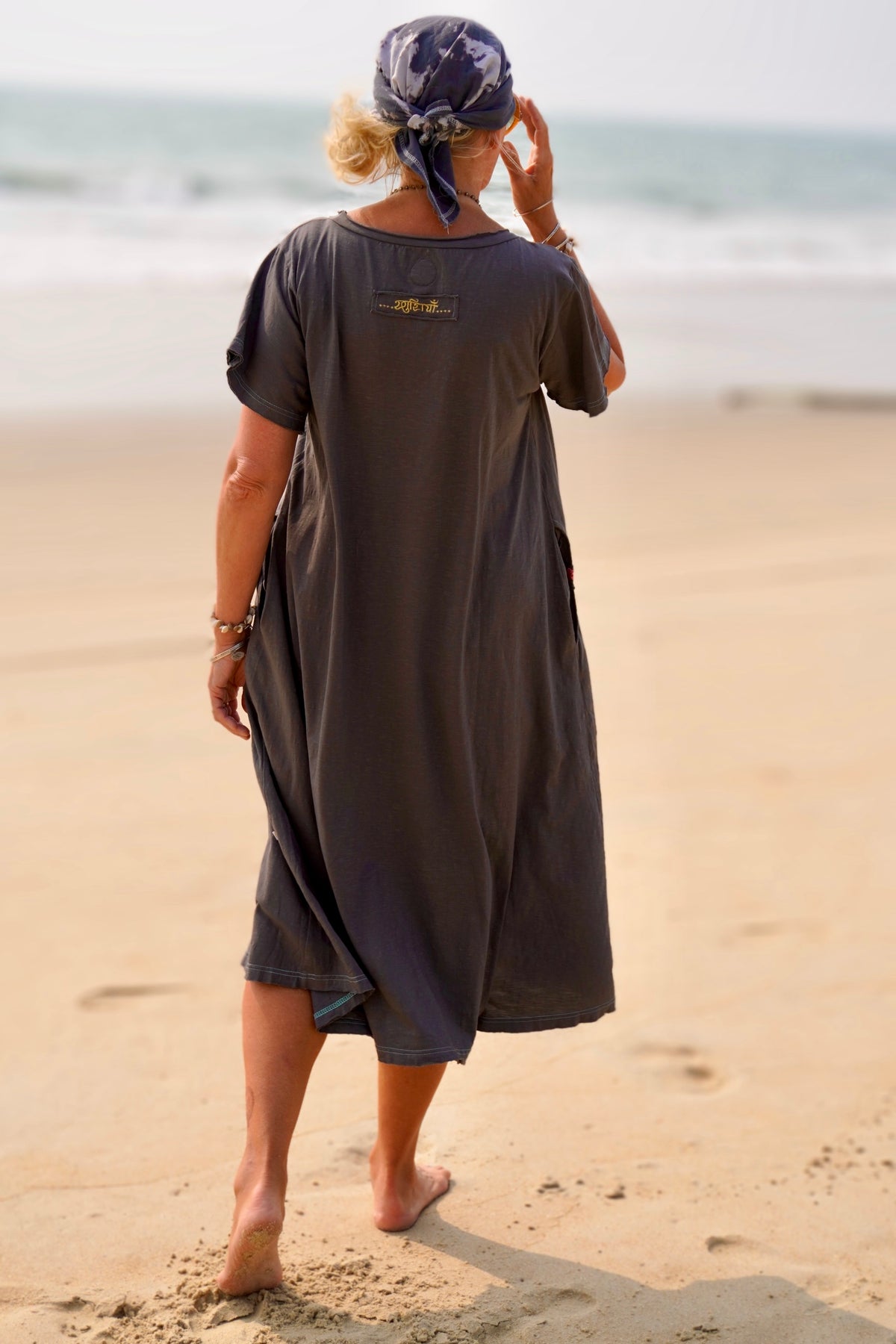 LOLO LOVE JERSEY DRESS SOFT CHARCOAL
