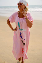 LOLO LOVE JERSEY DRESS HAPPY PINK