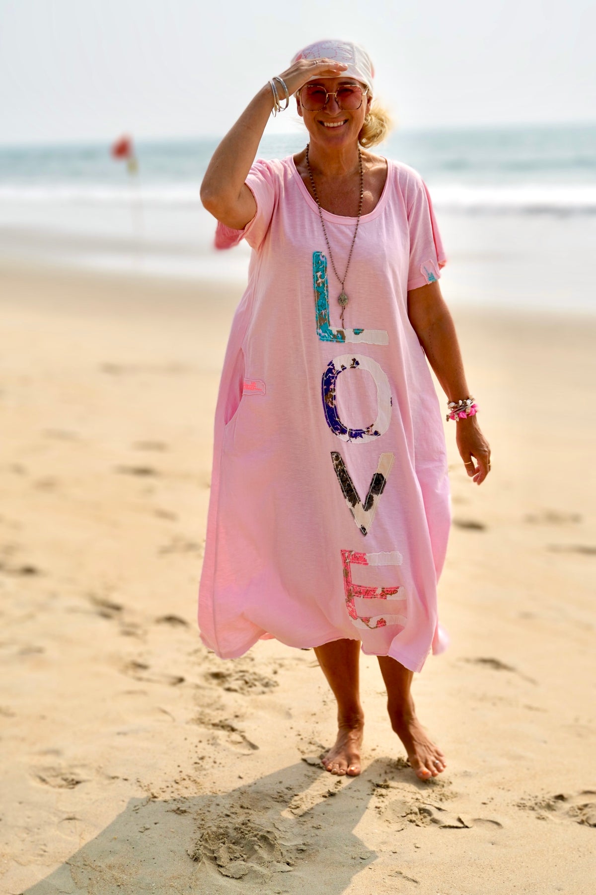 LOLO LOVE JERSEY DRESS HAPPY PINK