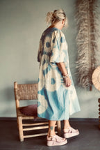 MAGDA COTTON MIDI DRESS BLUE