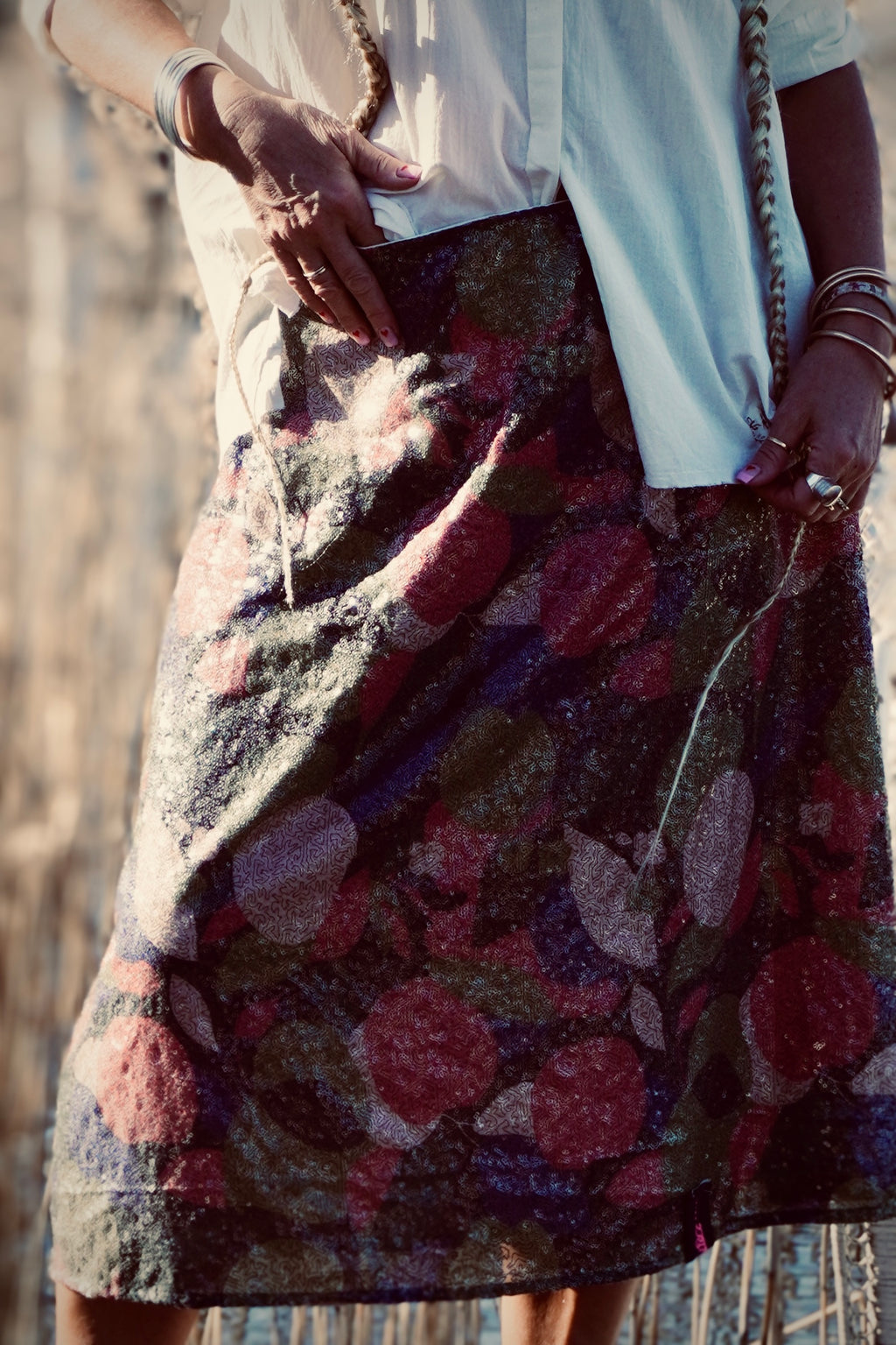 AGNETA MULTI SEQUIN SKIRT