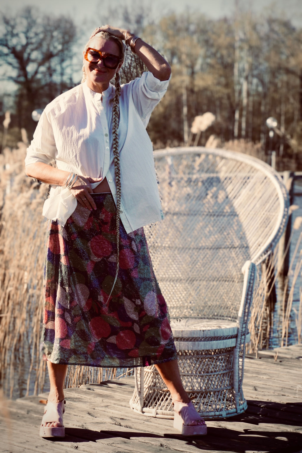 AGNETA MULTI SEQUIN SKIRT