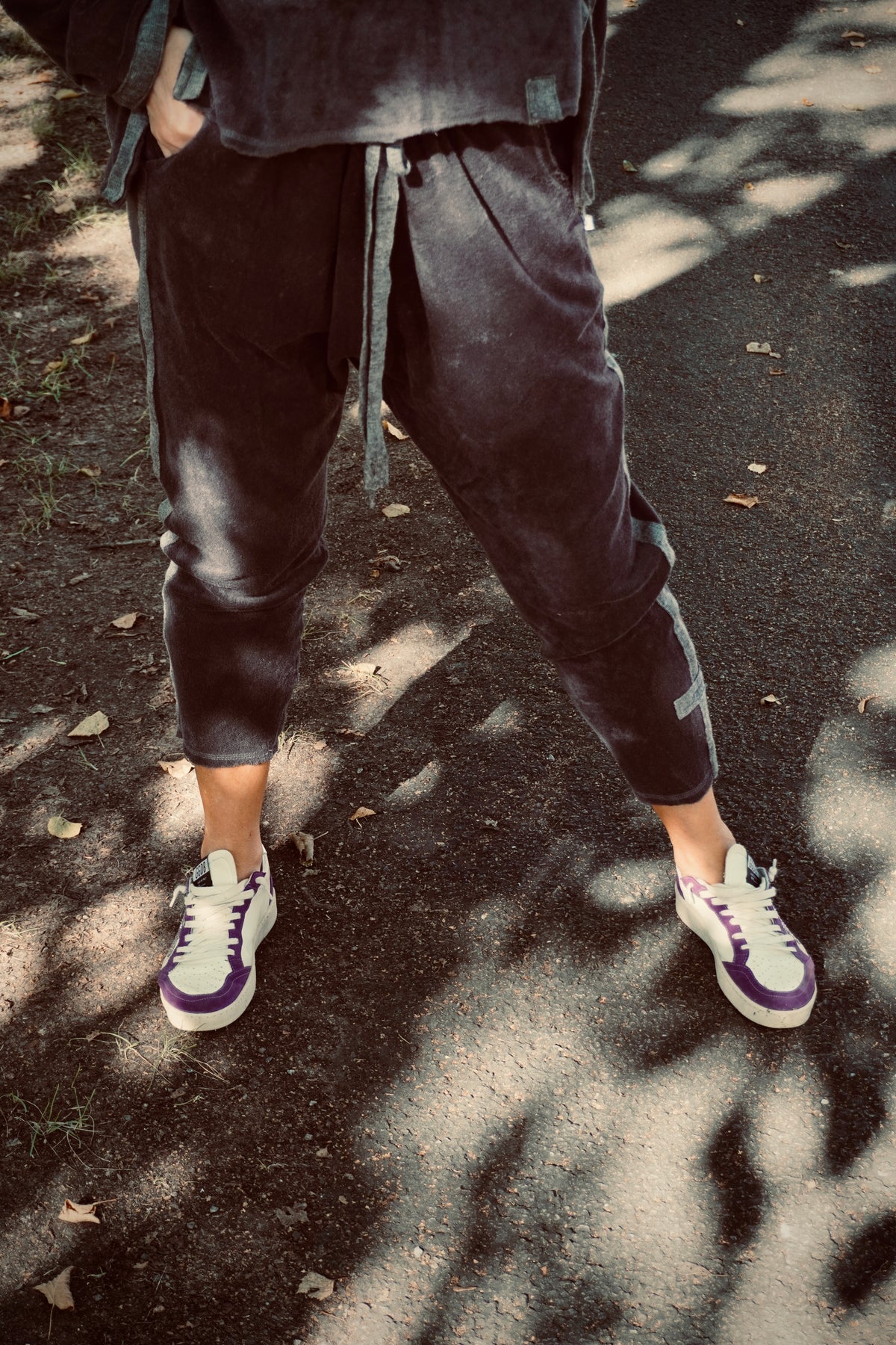 NALA TERRY PANT CHARCOAL