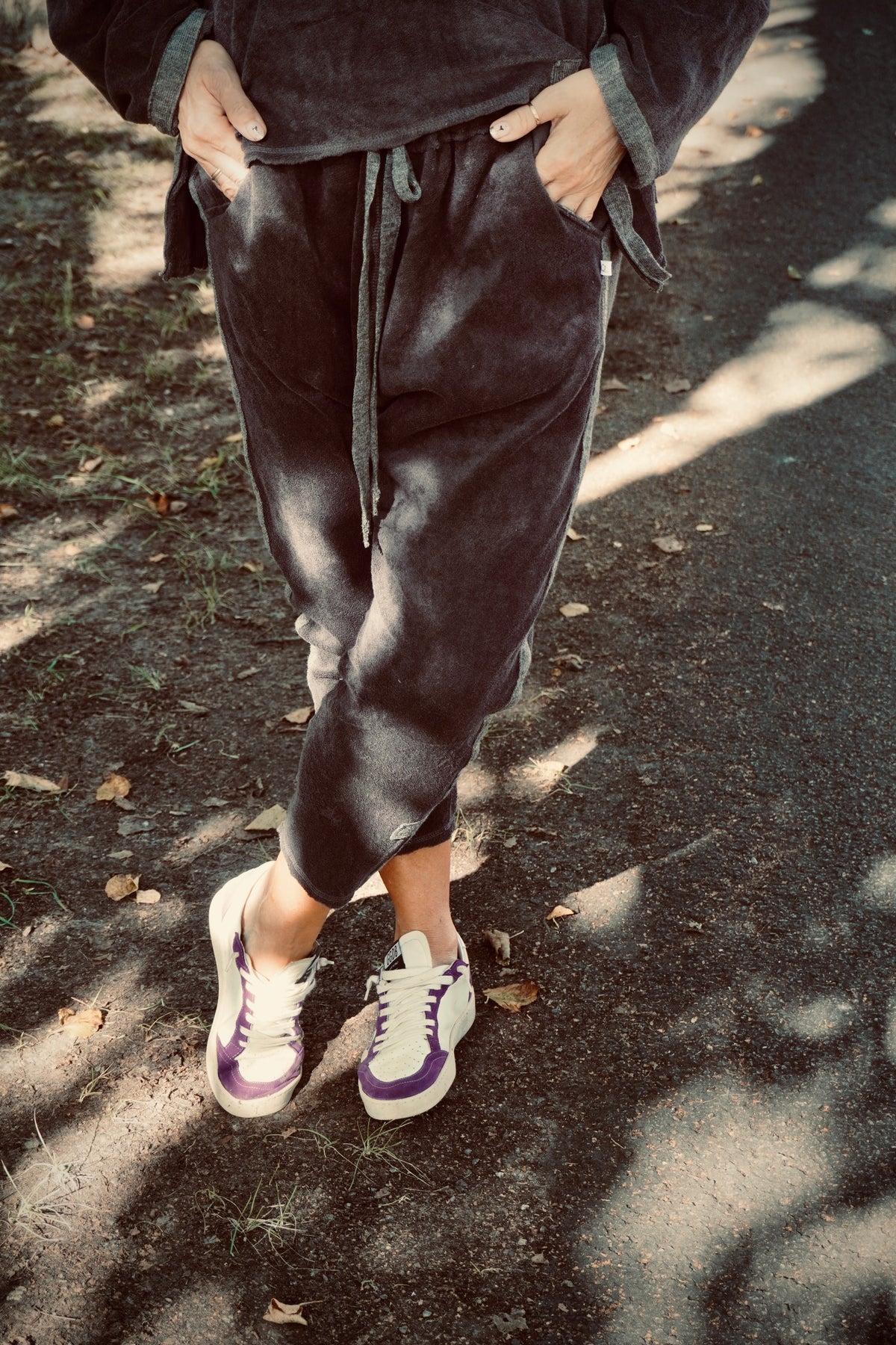 NALA TERRY PANT CHARCOAL