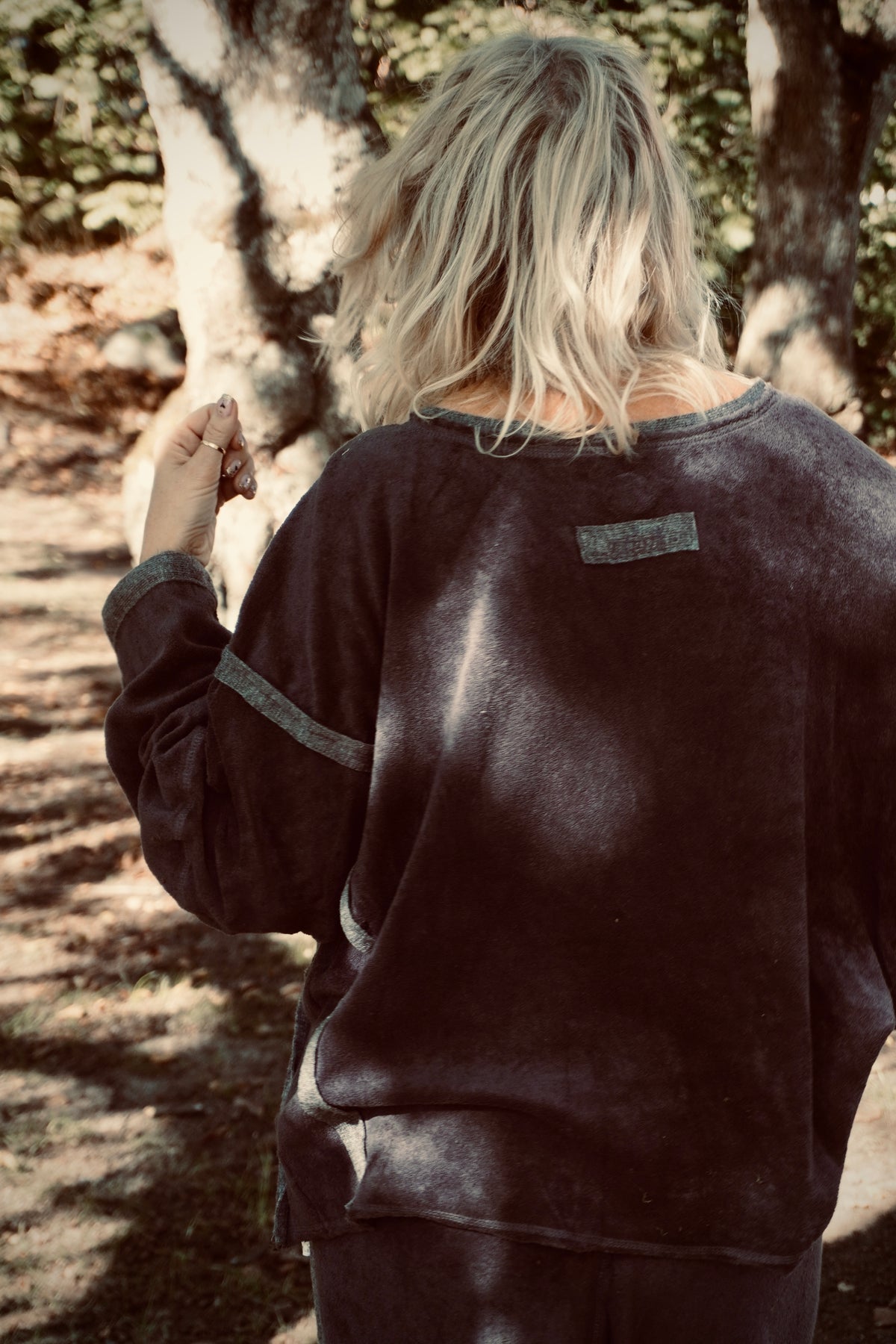 NALA TERRY TOP CHARCOAL