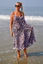 PAPI SUNNIE SILK BATIK DRESS PAPI CHARCOAL