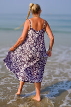 PAPI SUNNIE SILK BATIK DRESS PAPI CHARCOAL