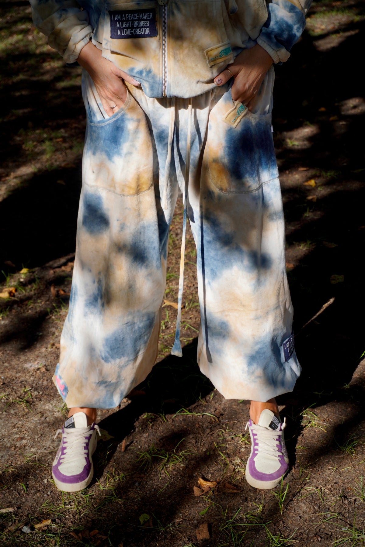 SAMMIE VELVET PANT SAMMIE BLUE