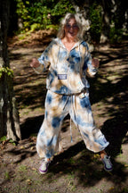SAMMIE VELVET PANT SAMMIE BLUE