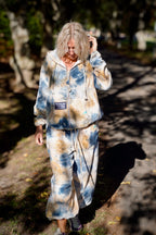 SAMMIE VELVET PANT SAMMIE BLUE