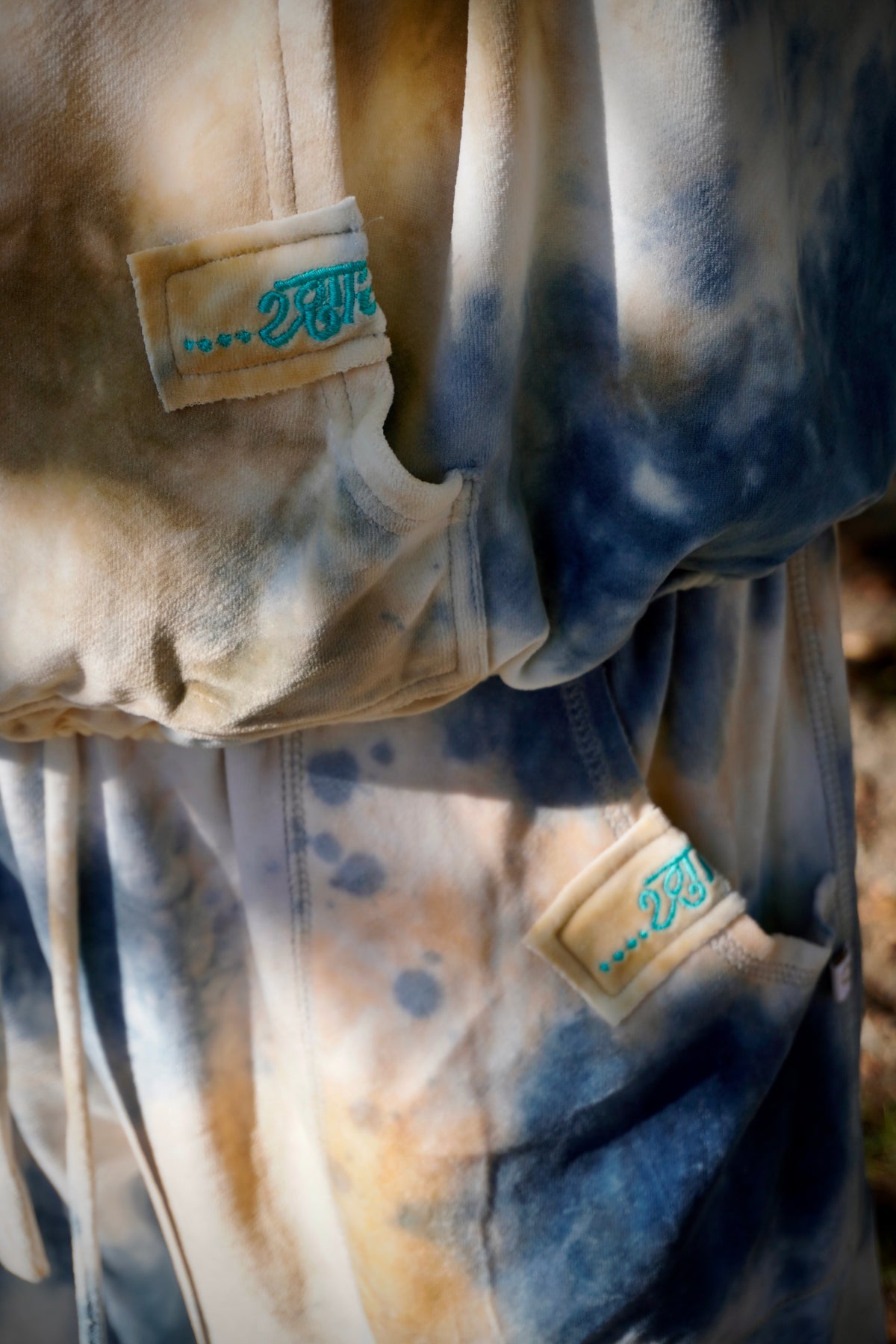 SAMMIE VELVET PANT SAMMIE BLUE