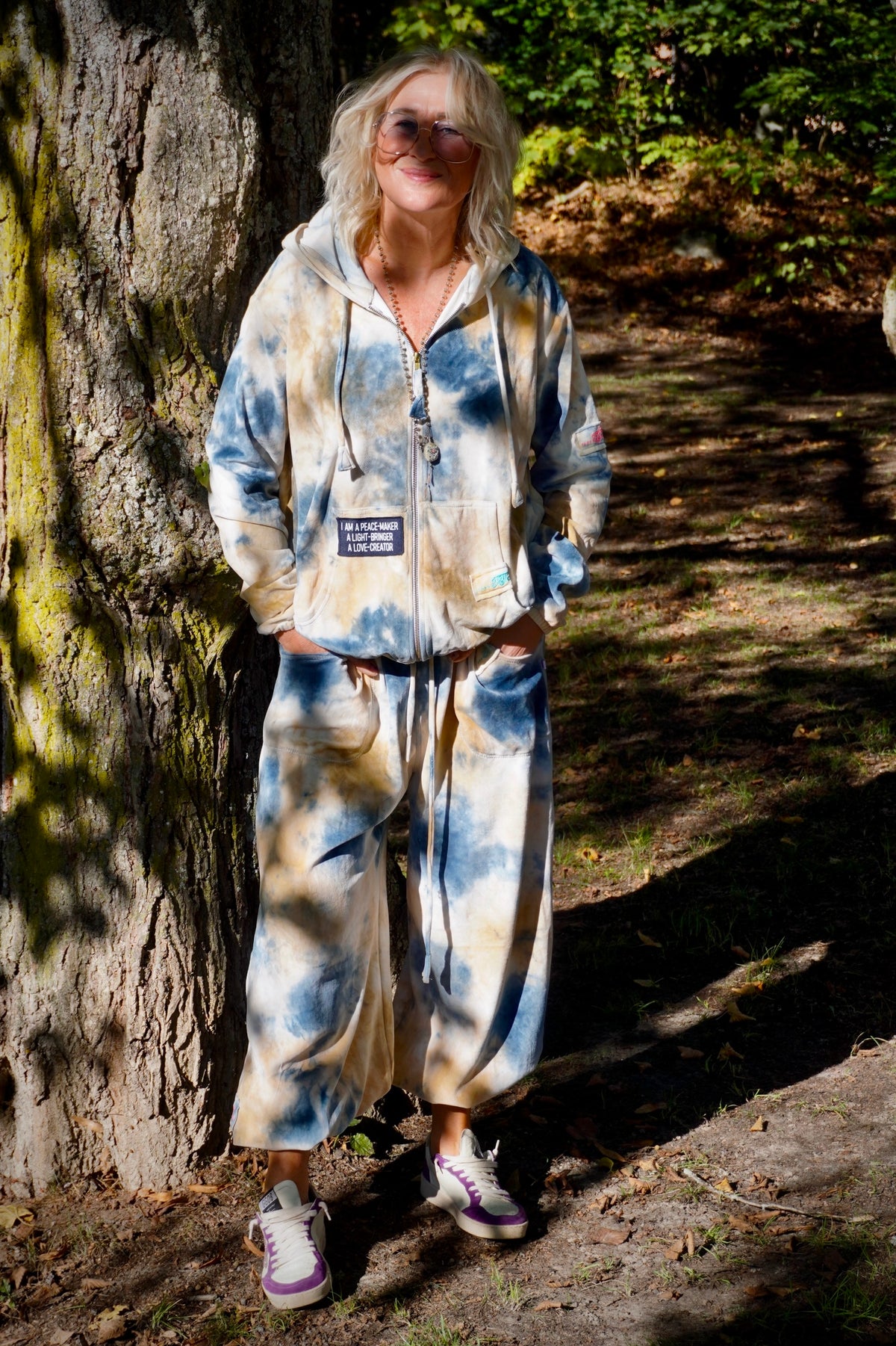 SAMMIE VELVET HOODIE SAMMIE BLUE