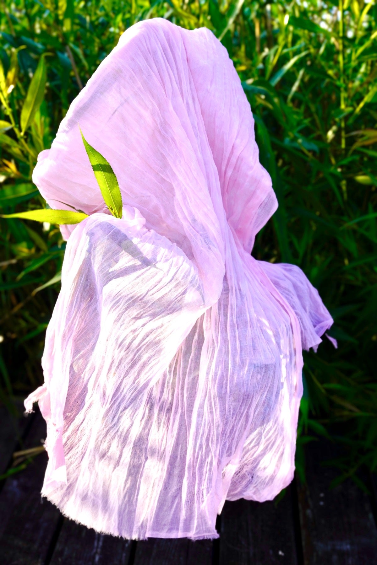 BANDHINI COTTON BATIK SCARF IBIZA PINK