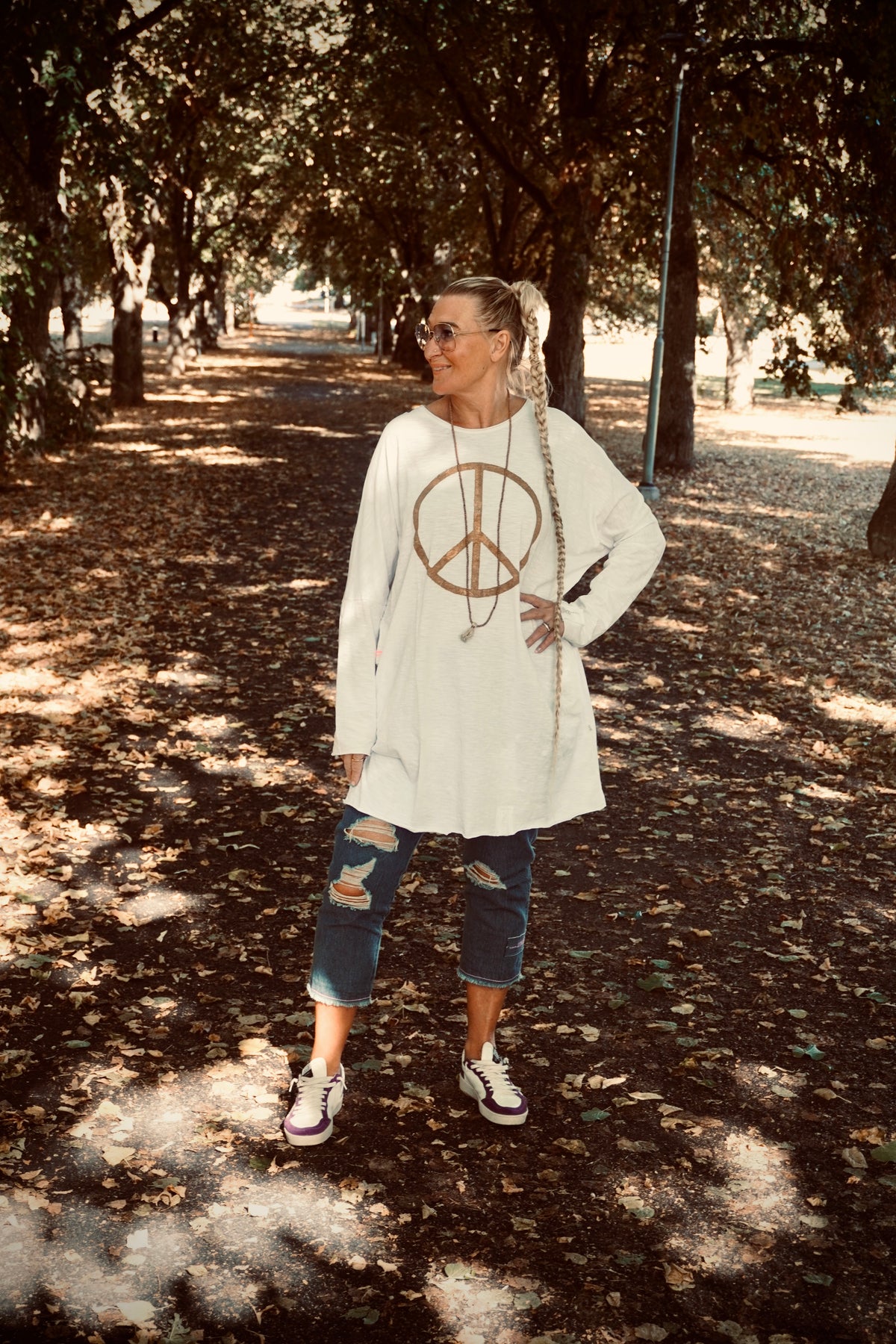 SISTER PEACE COTTON JERSEY DRESS SWEET WHITE
