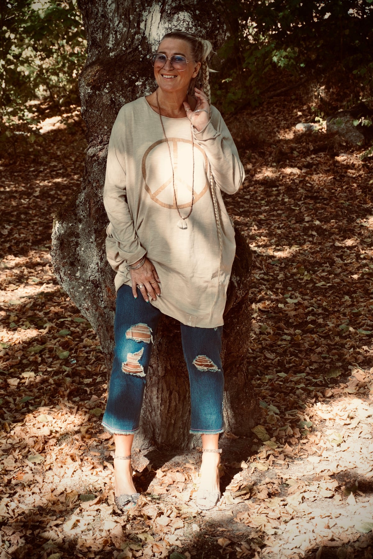 SISTER PEACE COTTON JERSEY DRESS LOVELY LATTE