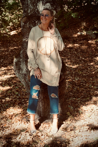 SISTER PEACE COTTON JERSEY DRESS LOVELY LATTE