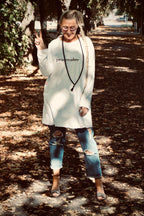 SISTER PEACEMAKER COTTON JERSEY DRESS SWEET WHITE