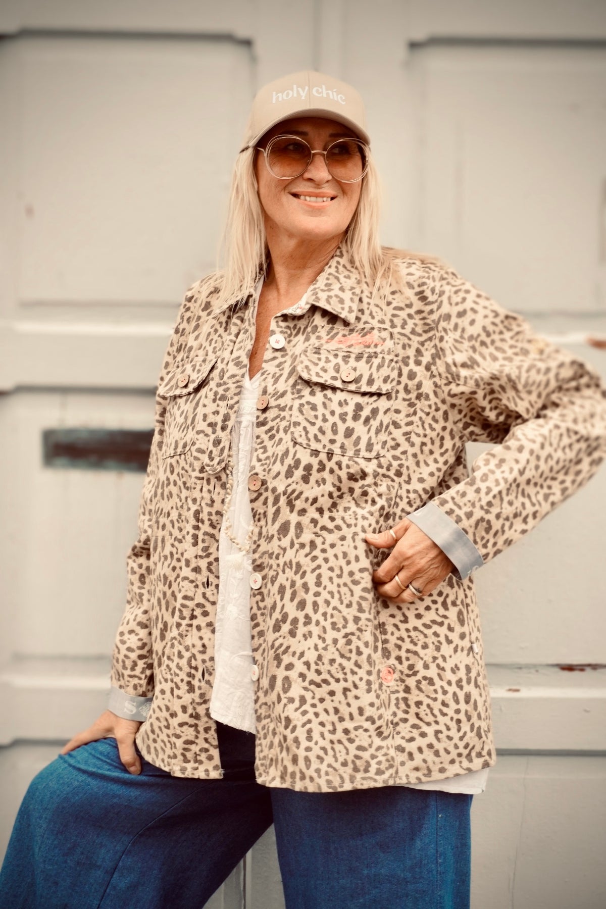 SOUL SHORT JACKET COCO LEO BEIGE