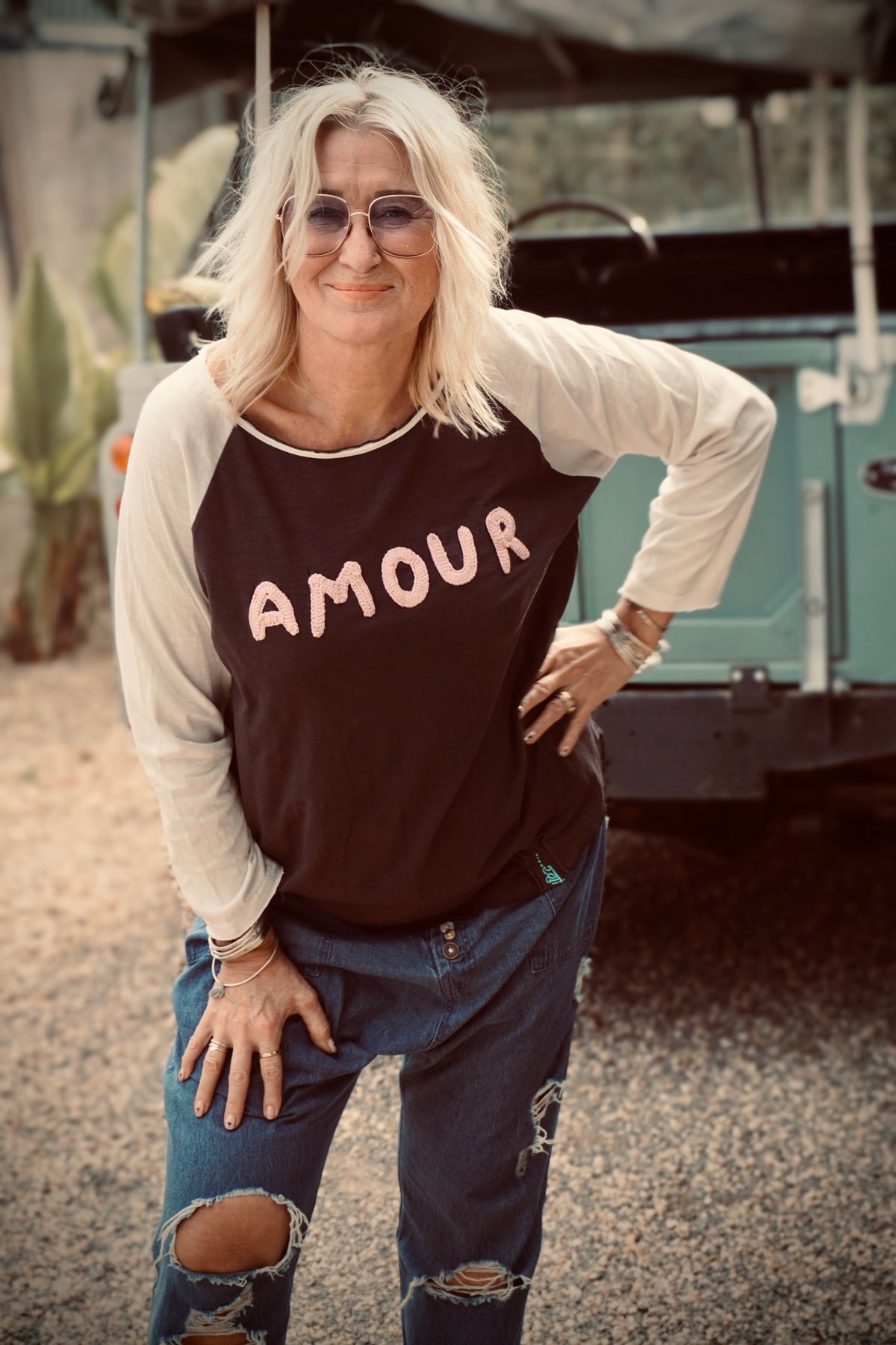 AMOUR TEE MALIBU CHARCOAL