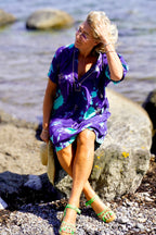 VANESSA SILK DRESS LOTUS MOROCCO MINT