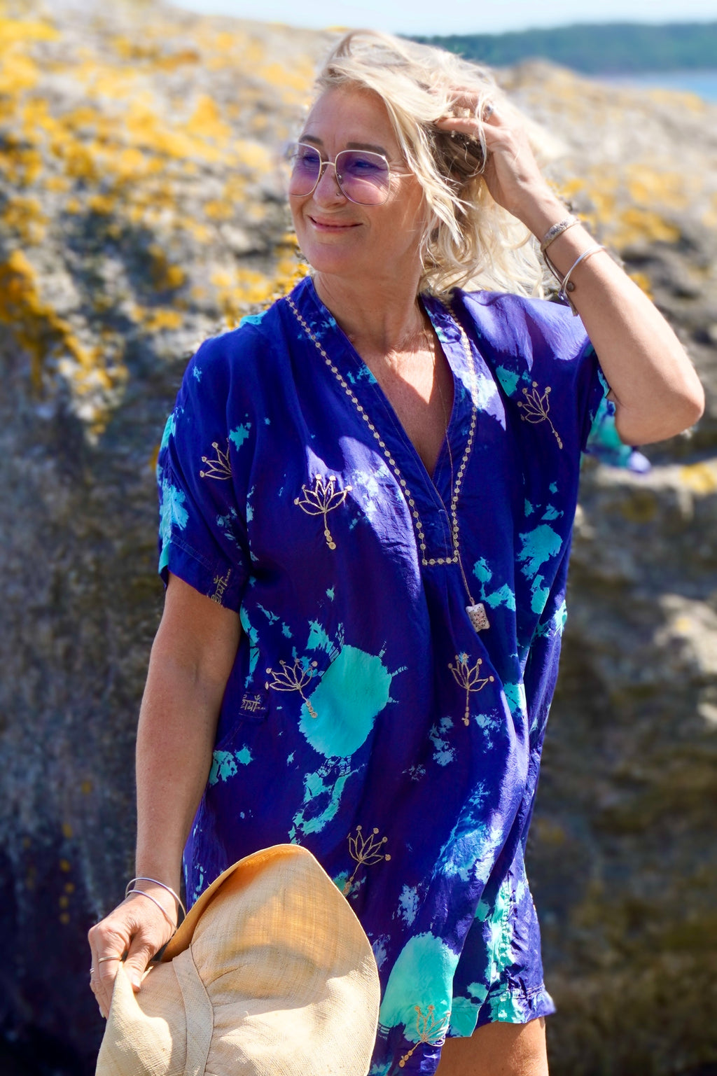 VANESSA SILK DRESS LOTUS MOROCCO MINT