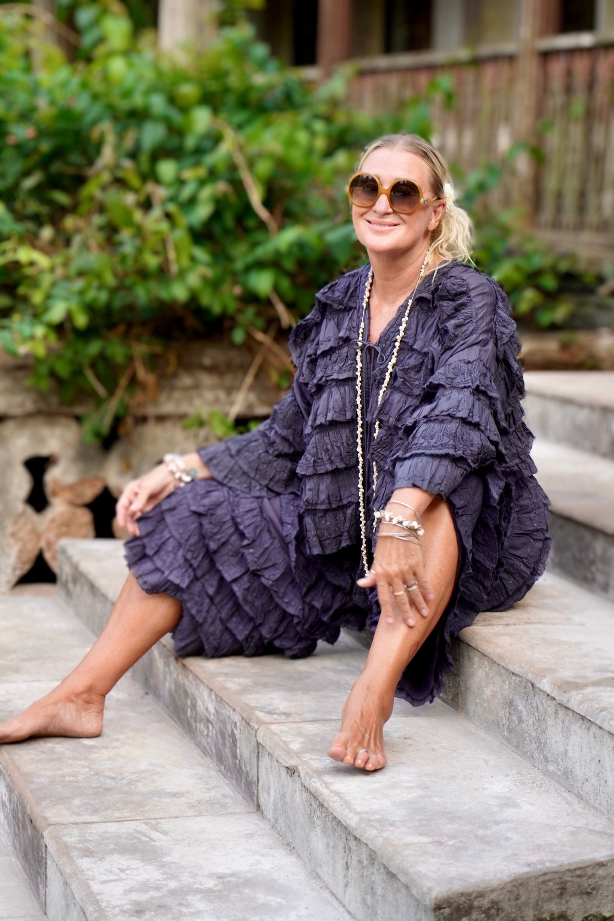 VOLARE COTTON BOLERO CHARCOAL