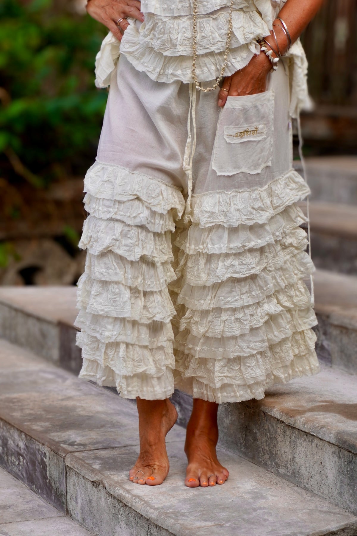 VOLARE COTTON PANT CREAM