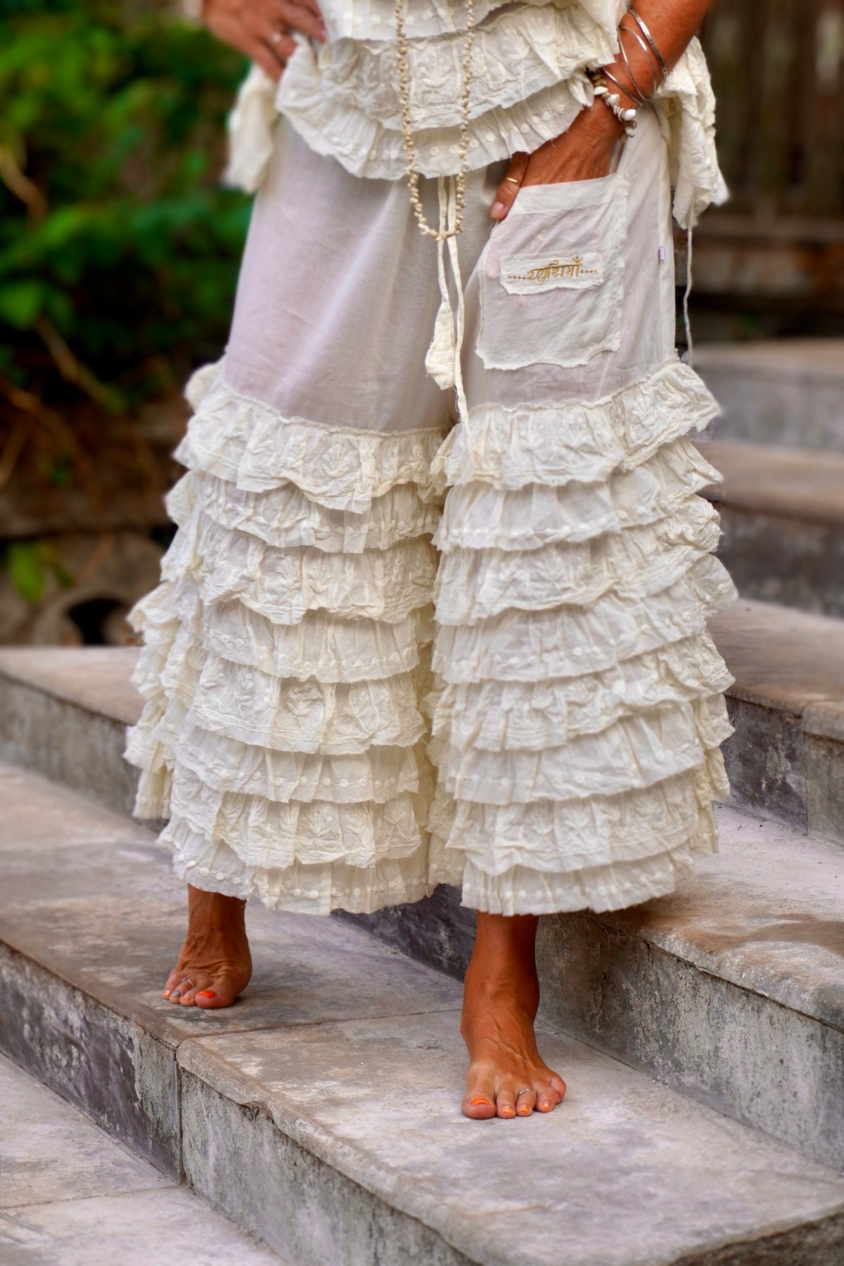 VOLARE COTTON PANT CREAM