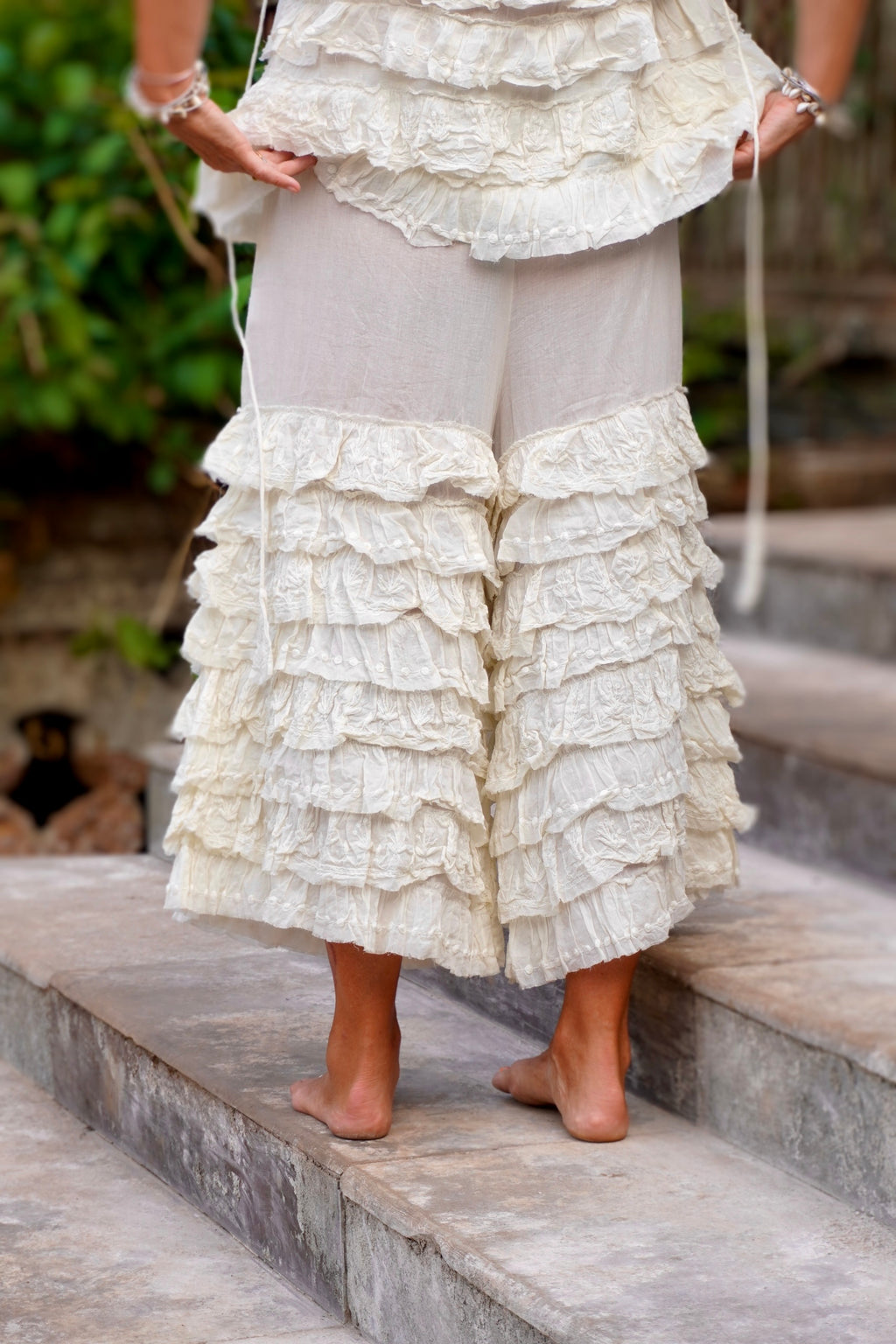 VOLARE COTTON PANT CREAM