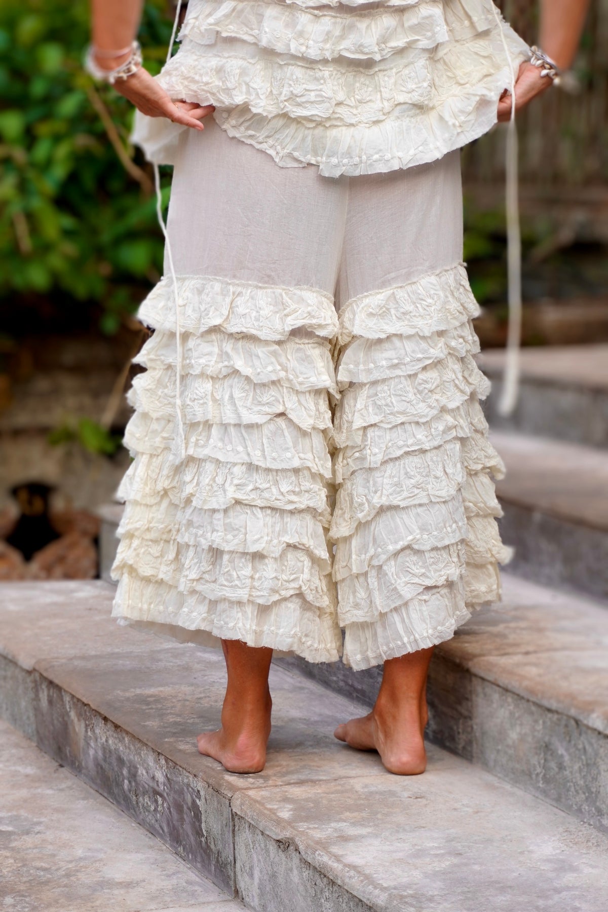 VOLARE COTTON PANT CREAM