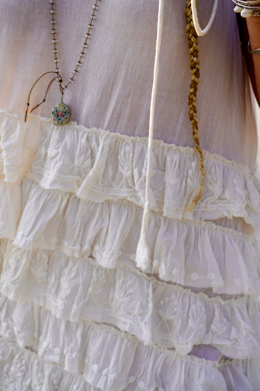 VOLARE COTTON DRESS CREAM
