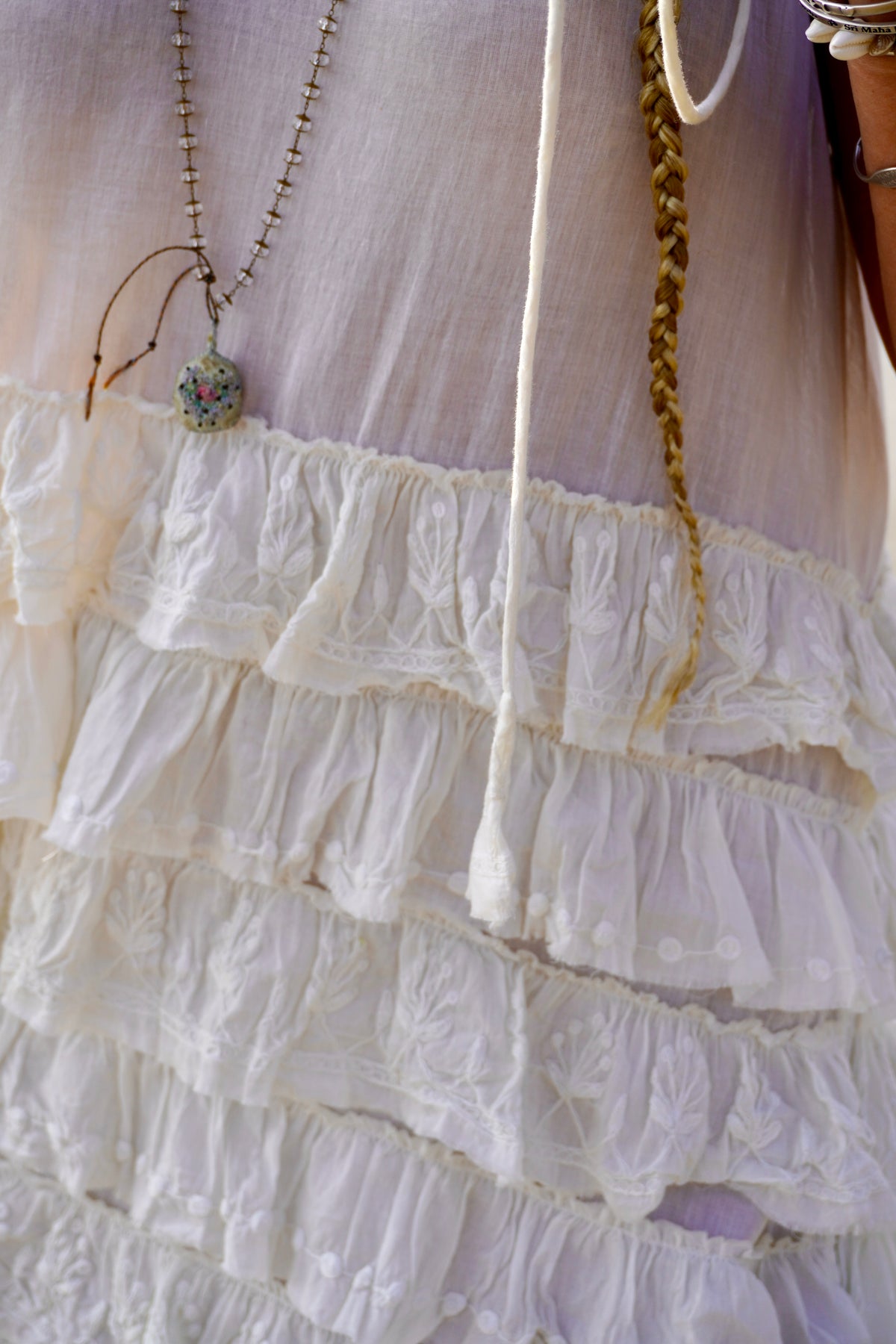 VOLARE COTTON DRESS CREAM