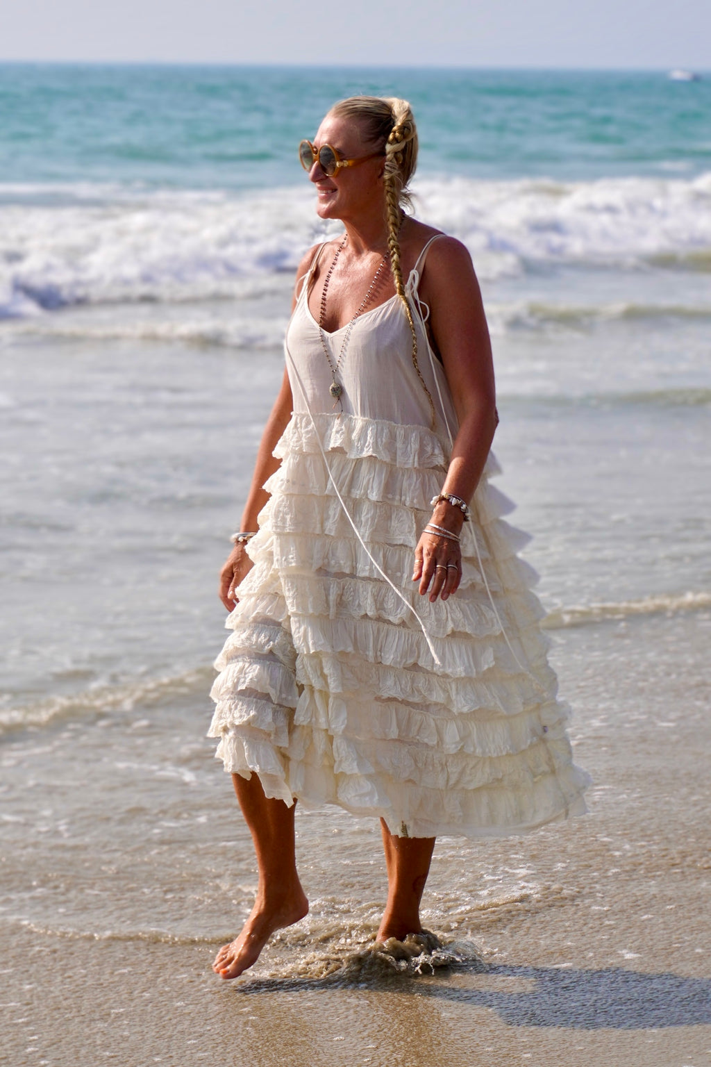 VOLARE COTTON DRESS CREAM