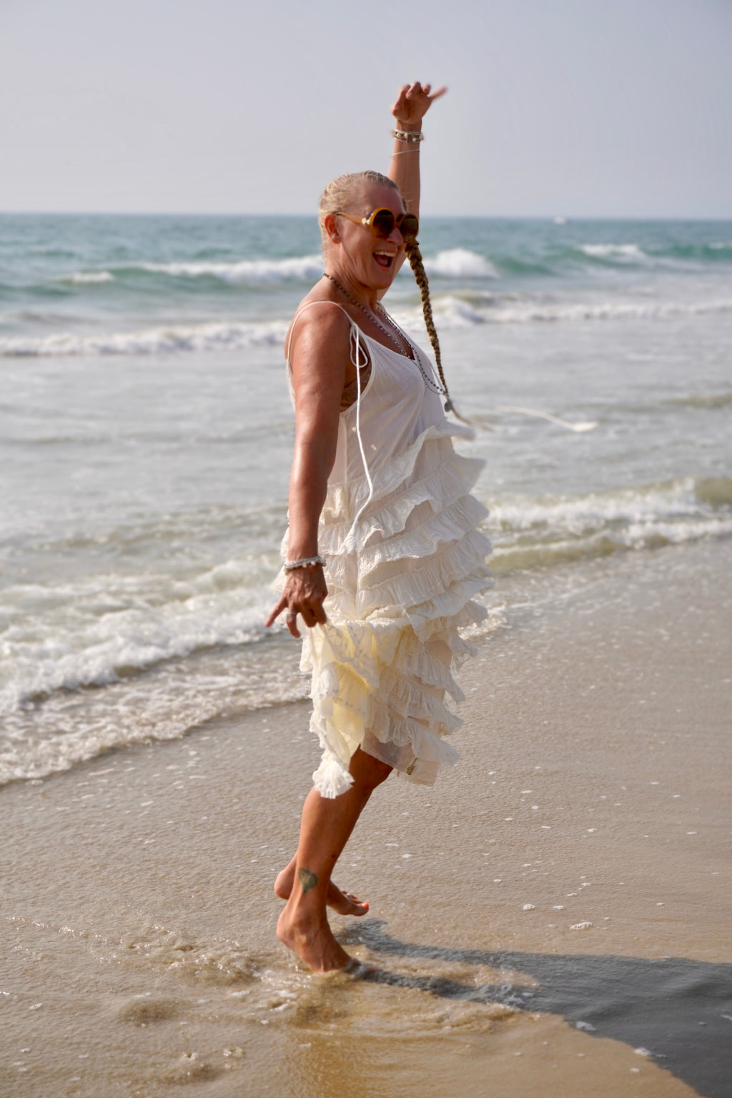VOLARE COTTON DRESS CREAM