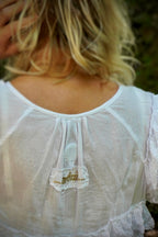 VOLA VOLARE COTTON CROP TOP SWEET WHITE