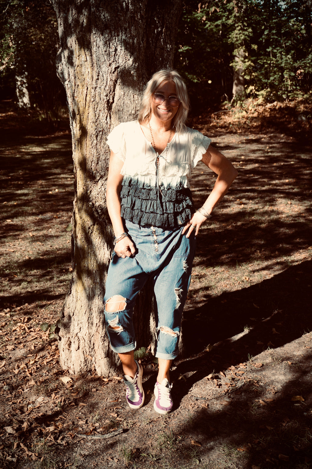 VOLA VOLARE COTTON BATIK CROP TOP CHARCOAL MALIBU