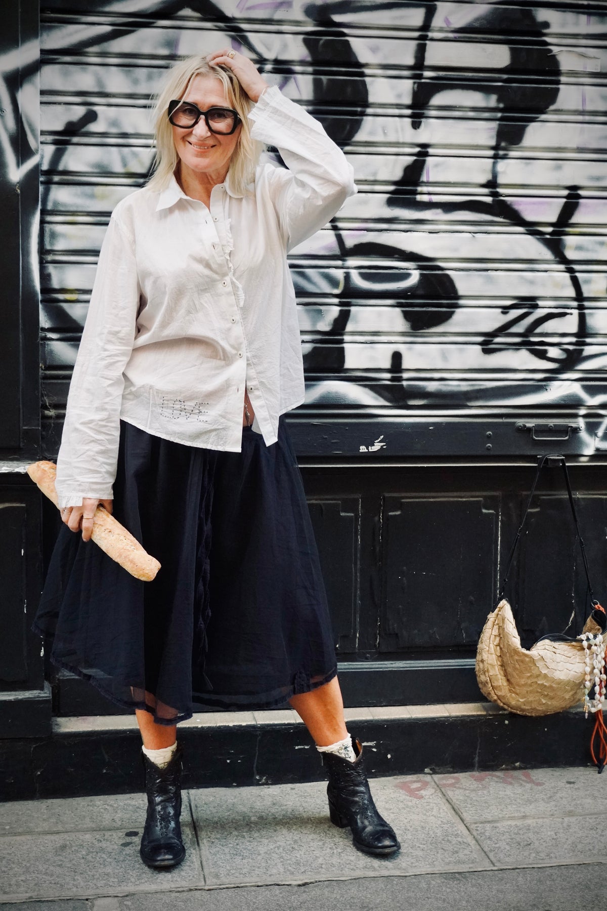 WILMA TULLE SKIRT CHARCOAL BLACK